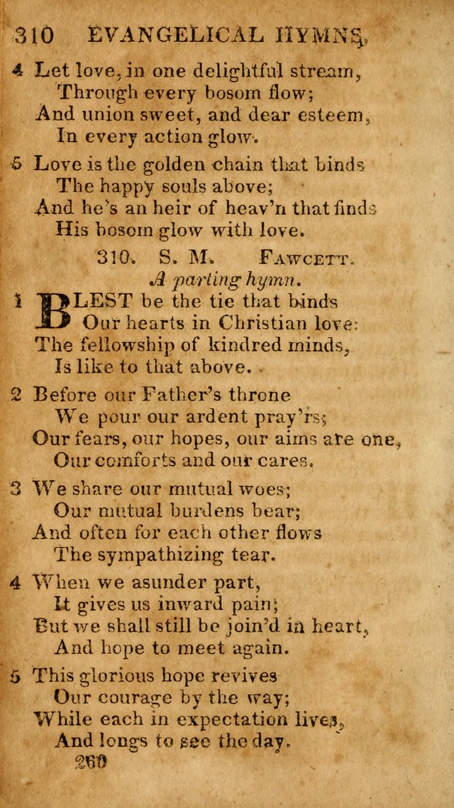 Evangelical Hymns: for private, family, social, and public worship; selected from various authors (3rd ed. enl.) page 260