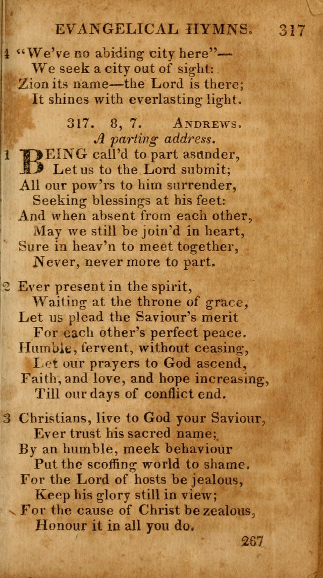 Evangelical Hymns: for private, family, social, and public worship; selected from various authors (3rd ed. enl.) page 267