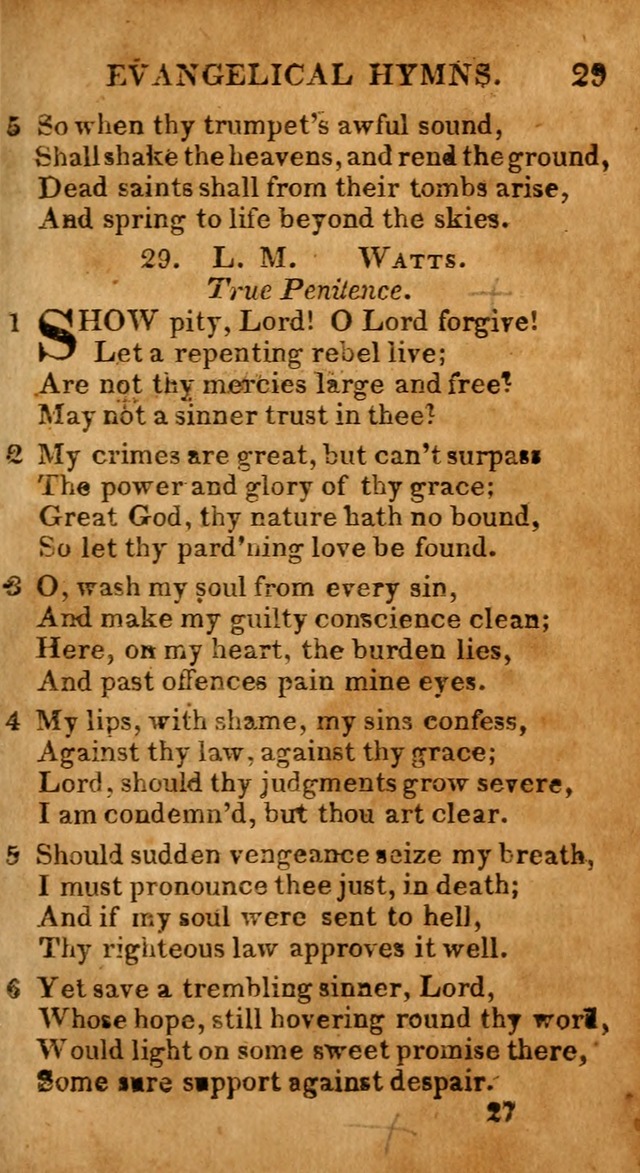 Evangelical Hymns: for private, family, social, and public worship; selected from various authors (3rd ed. enl.) page 27