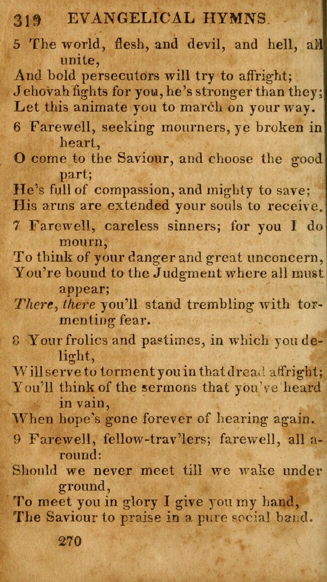 Evangelical Hymns: for private, family, social, and public worship; selected from various authors (3rd ed. enl.) page 270