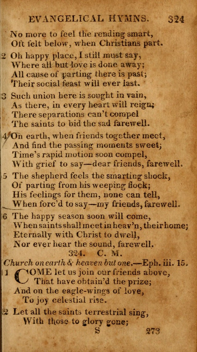 Evangelical Hymns: for private, family, social, and public worship; selected from various authors (3rd ed. enl.) page 273