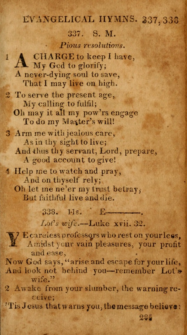 Evangelical Hymns: for private, family, social, and public worship; selected from various authors (3rd ed. enl.) page 285