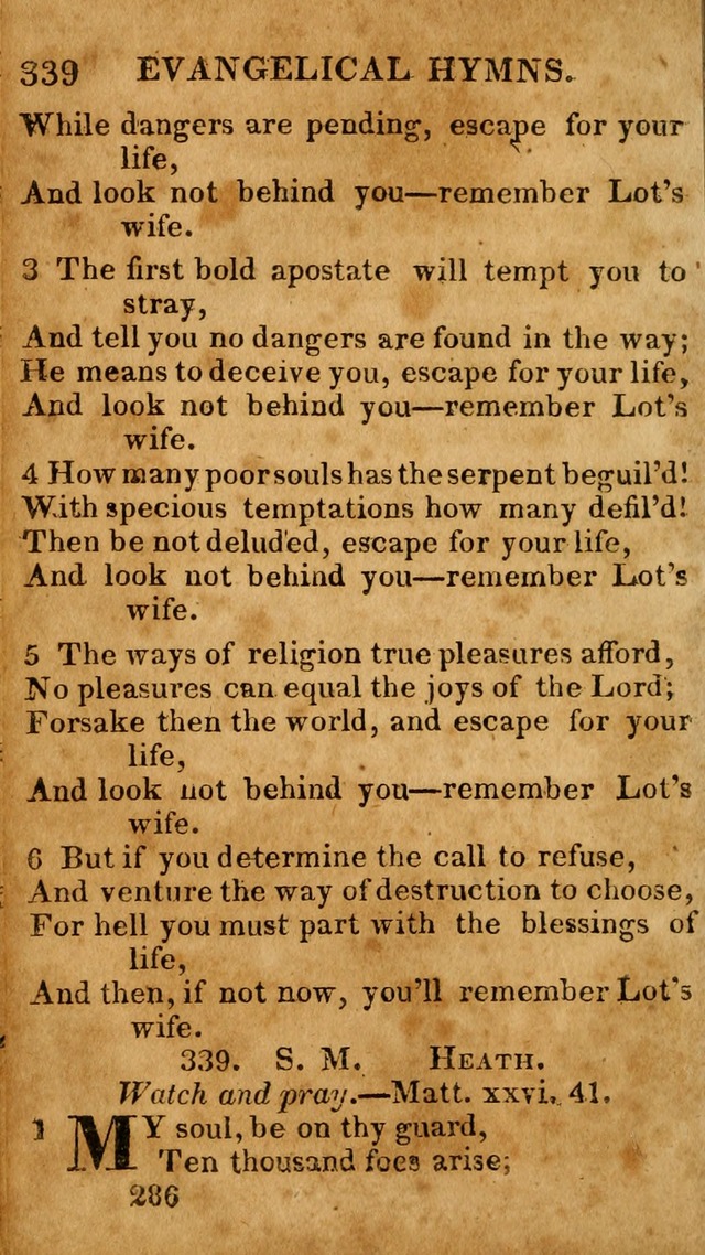 Evangelical Hymns: for private, family, social, and public worship; selected from various authors (3rd ed. enl.) page 286