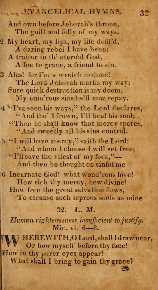 Evangelical Hymns: for private, family, social, and public worship; selected from various authors (3rd ed. enl.) page 29