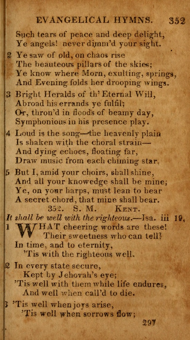 Evangelical Hymns: for private, family, social, and public worship; selected from various authors (3rd ed. enl.) page 297