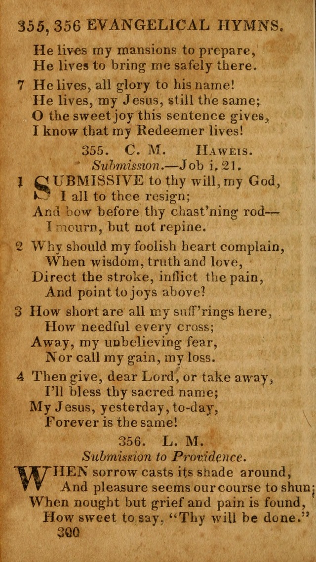 Evangelical Hymns: for private, family, social, and public worship; selected from various authors (3rd ed. enl.) page 300