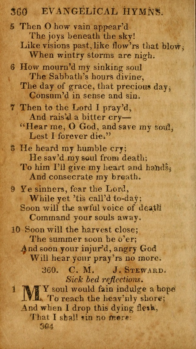 Evangelical Hymns: for private, family, social, and public worship; selected from various authors (3rd ed. enl.) page 304