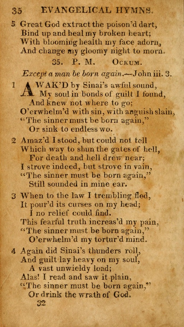 Evangelical Hymns: for private, family, social, and public worship; selected from various authors (3rd ed. enl.) page 32