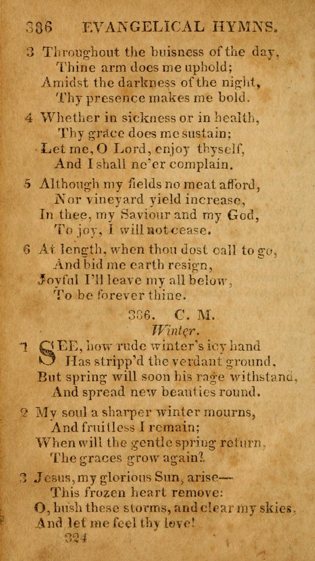 Evangelical Hymns: for private, family, social, and public worship; selected from various authors (3rd ed. enl.) page 324