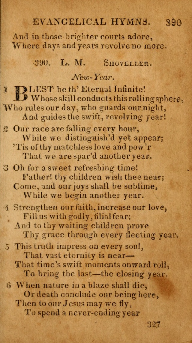 Evangelical Hymns: for private, family, social, and public worship; selected from various authors (3rd ed. enl.) page 327