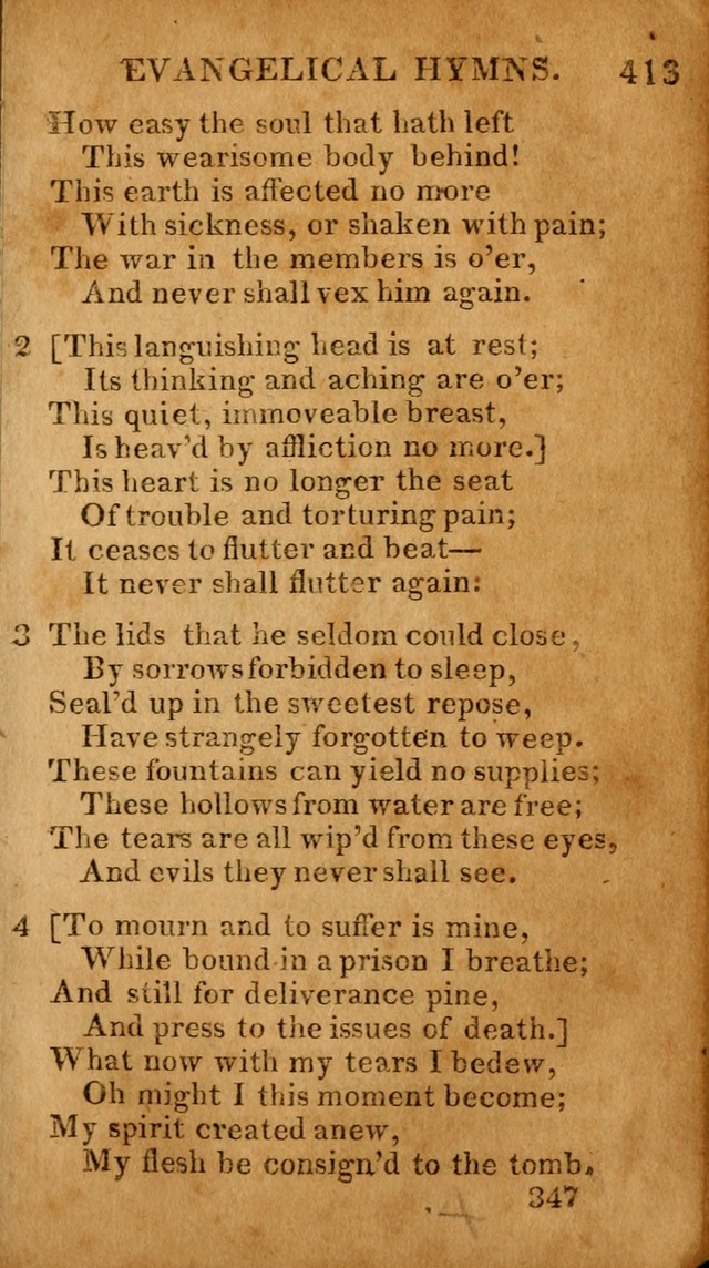 Evangelical Hymns: for private, family, social, and public worship; selected from various authors (3rd ed. enl.) page 347