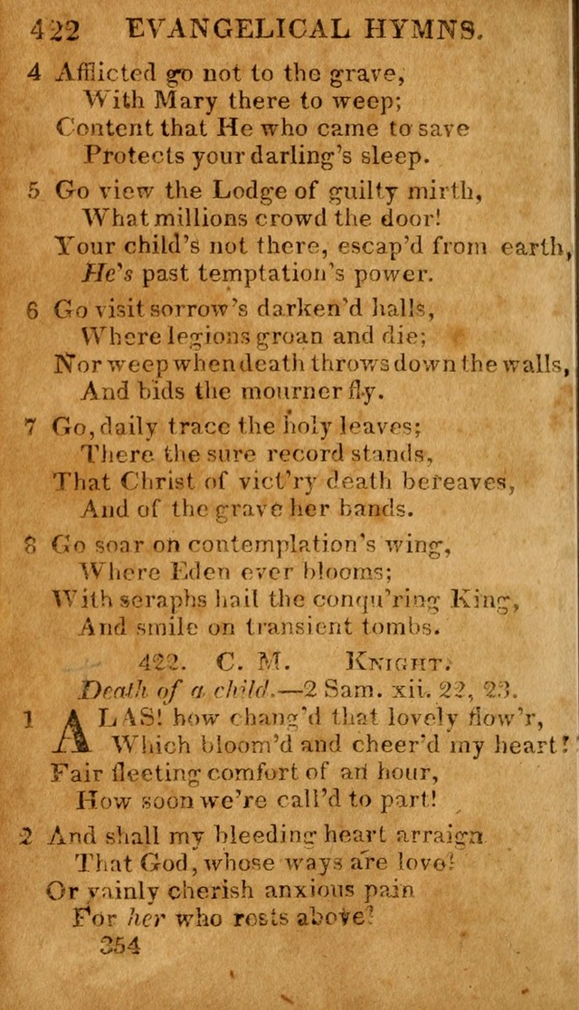 Evangelical Hymns: for private, family, social, and public worship; selected from various authors (3rd ed. enl.) page 354