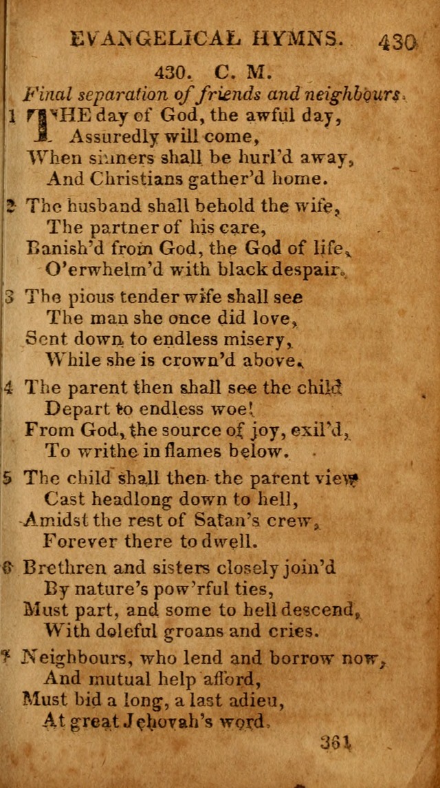 Evangelical Hymns: for private, family, social, and public worship; selected from various authors (3rd ed. enl.) page 361