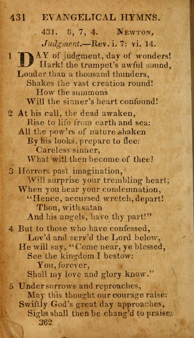 Evangelical Hymns: for private, family, social, and public worship; selected from various authors (3rd ed. enl.) page 362