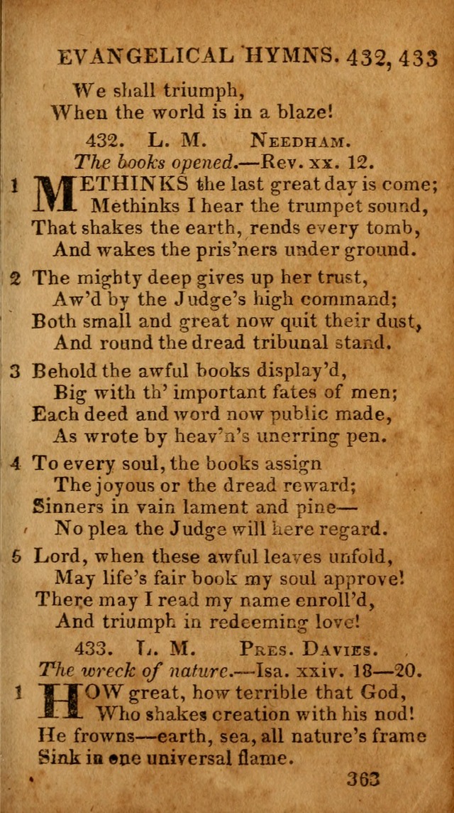 Evangelical Hymns: for private, family, social, and public worship; selected from various authors (3rd ed. enl.) page 363