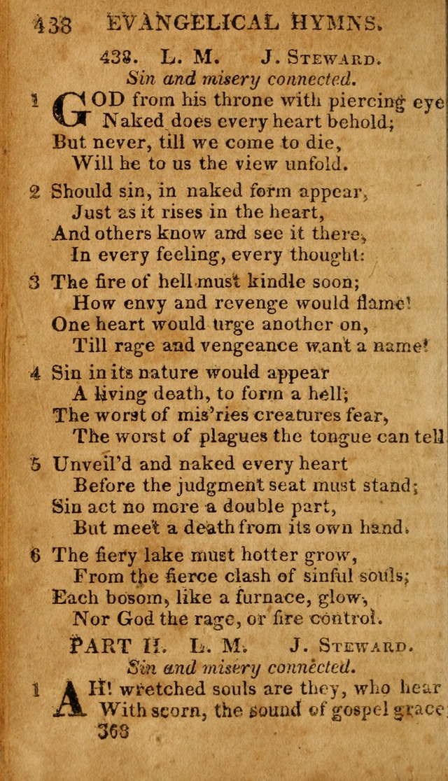 Evangelical Hymns: for private, family, social, and public worship; selected from various authors (3rd ed. enl.) page 368