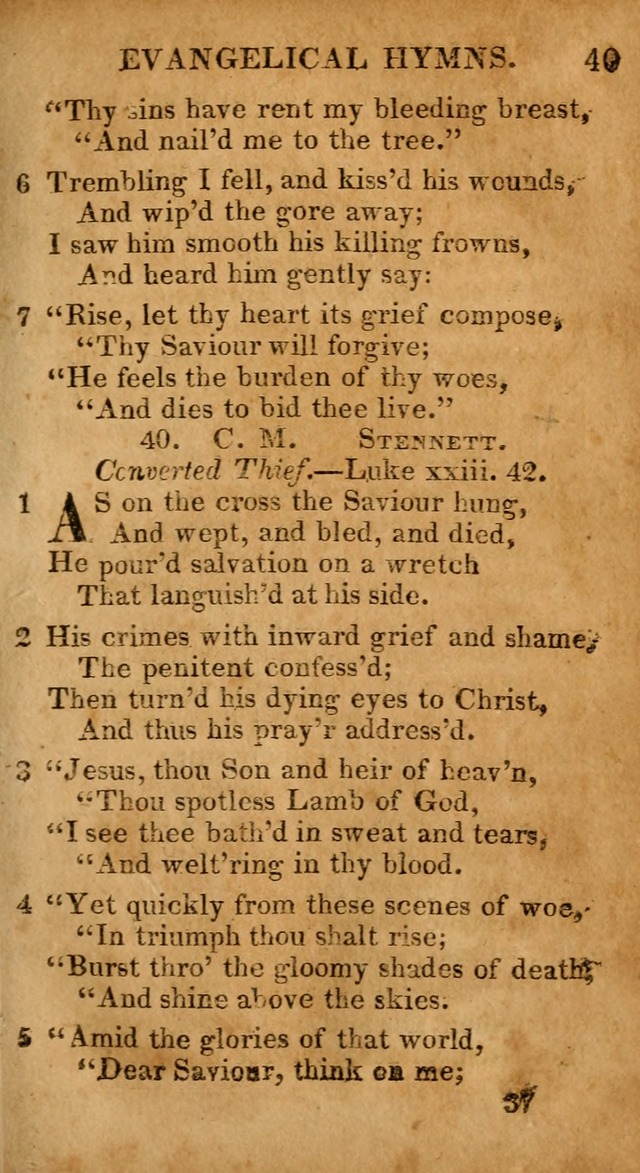 Evangelical Hymns: for private, family, social, and public worship; selected from various authors (3rd ed. enl.) page 37