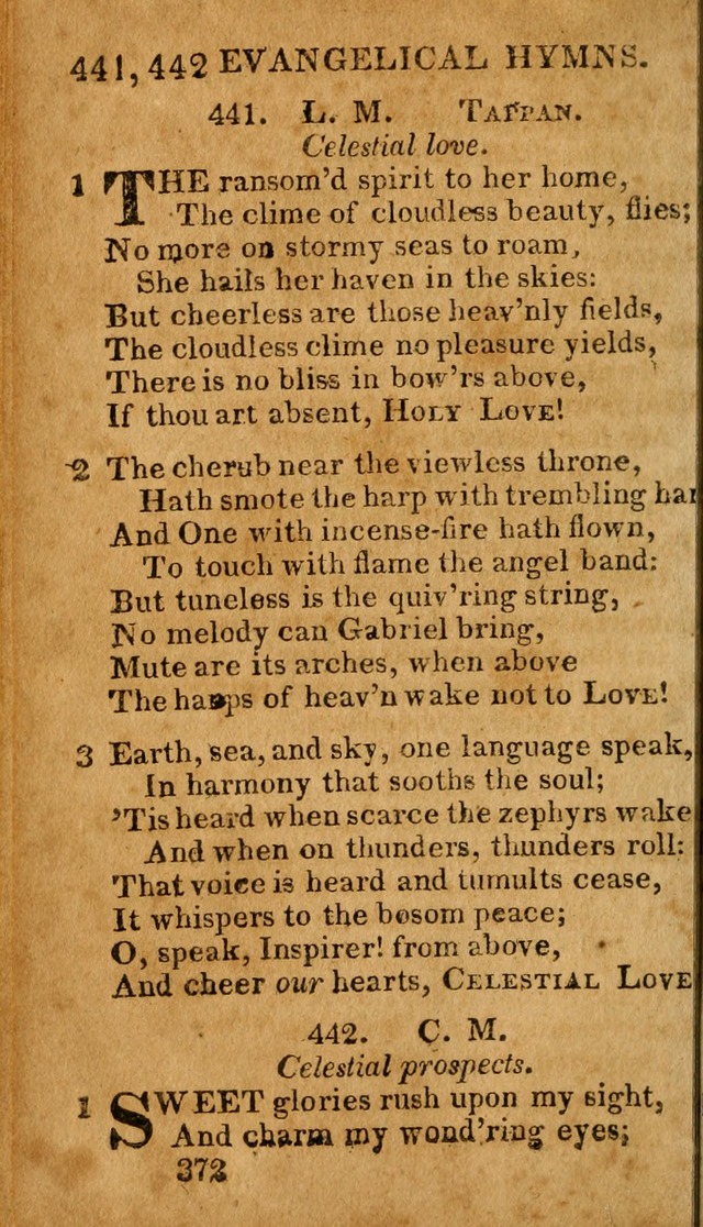 Evangelical Hymns: for private, family, social, and public worship; selected from various authors (3rd ed. enl.) page 372