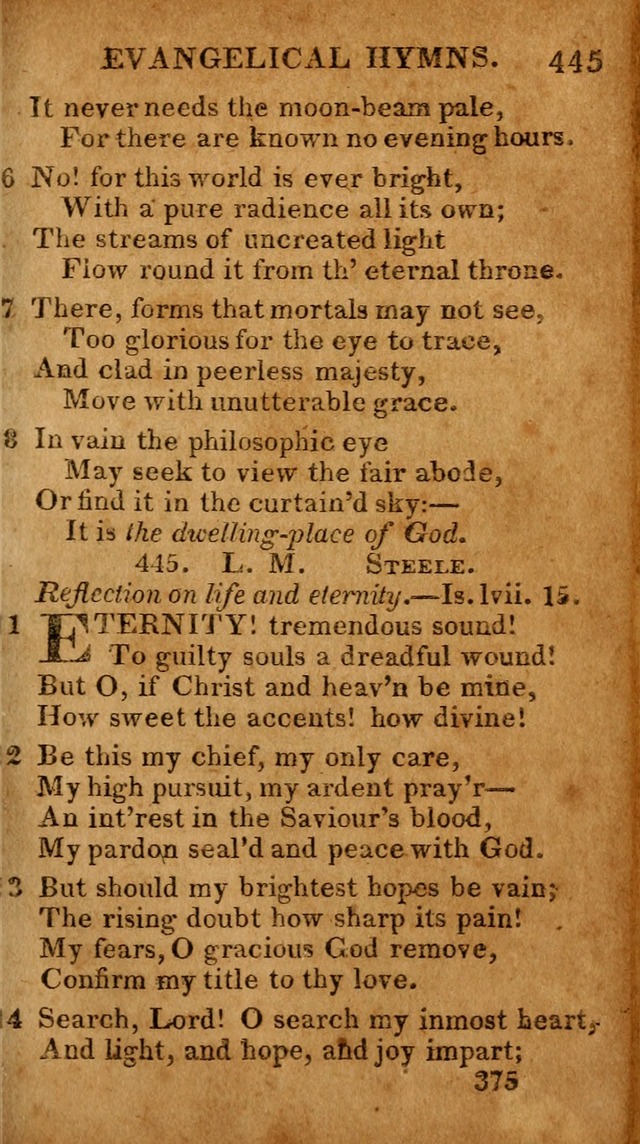 Evangelical Hymns: for private, family, social, and public worship; selected from various authors (3rd ed. enl.) page 375