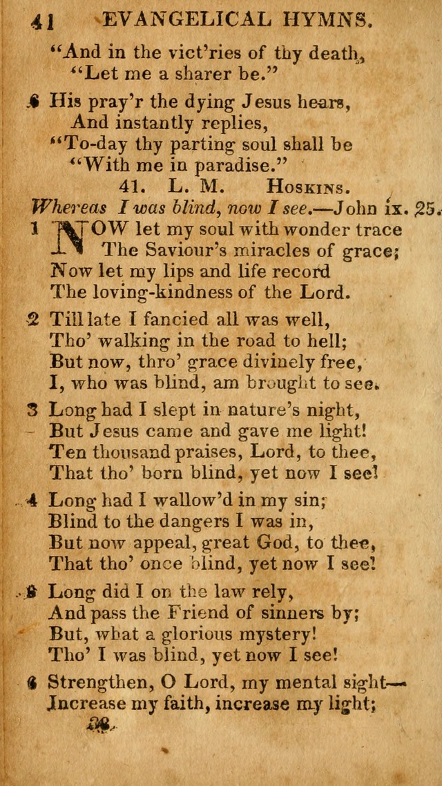 Evangelical Hymns: for private, family, social, and public worship; selected from various authors (3rd ed. enl.) page 38