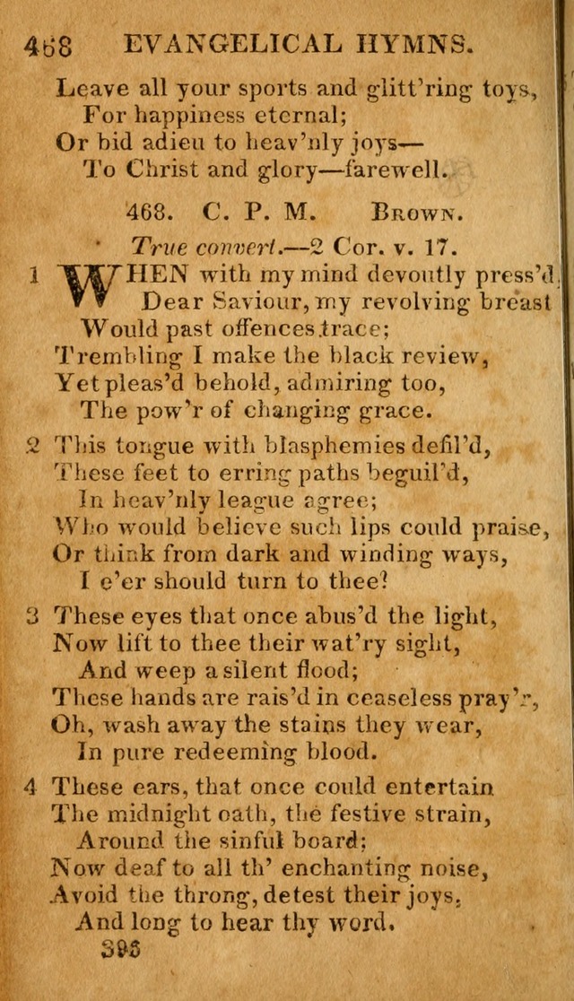 Evangelical Hymns: for private, family, social, and public worship; selected from various authors (3rd ed. enl.) page 396