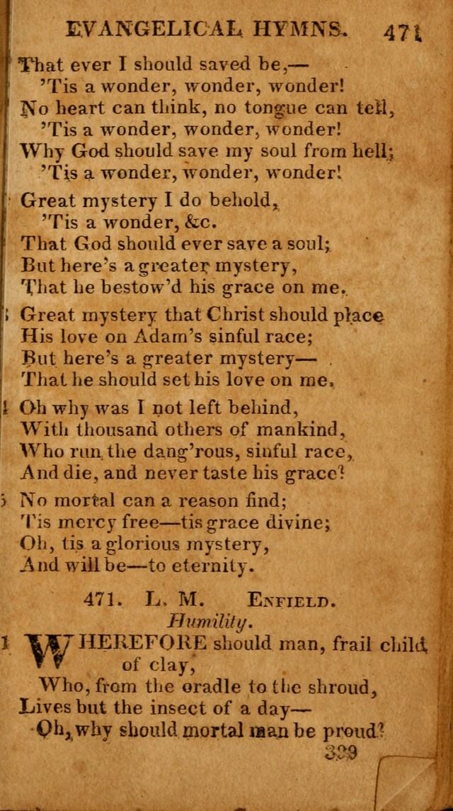 Evangelical Hymns: for private, family, social, and public worship; selected from various authors (3rd ed. enl.) page 399