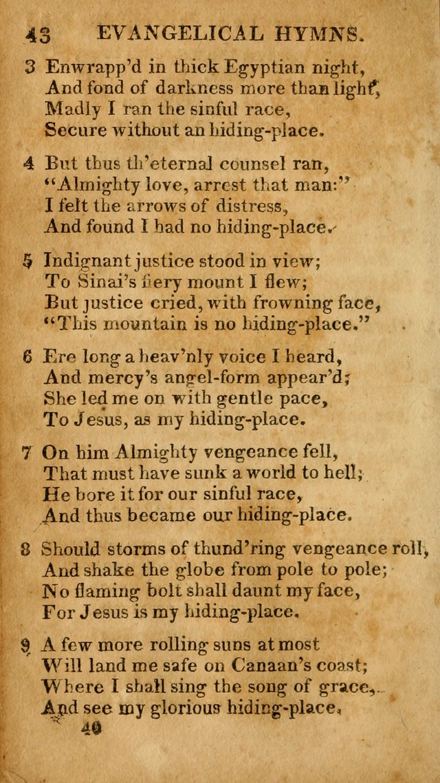 Evangelical Hymns: for private, family, social, and public worship; selected from various authors (3rd ed. enl.) page 40