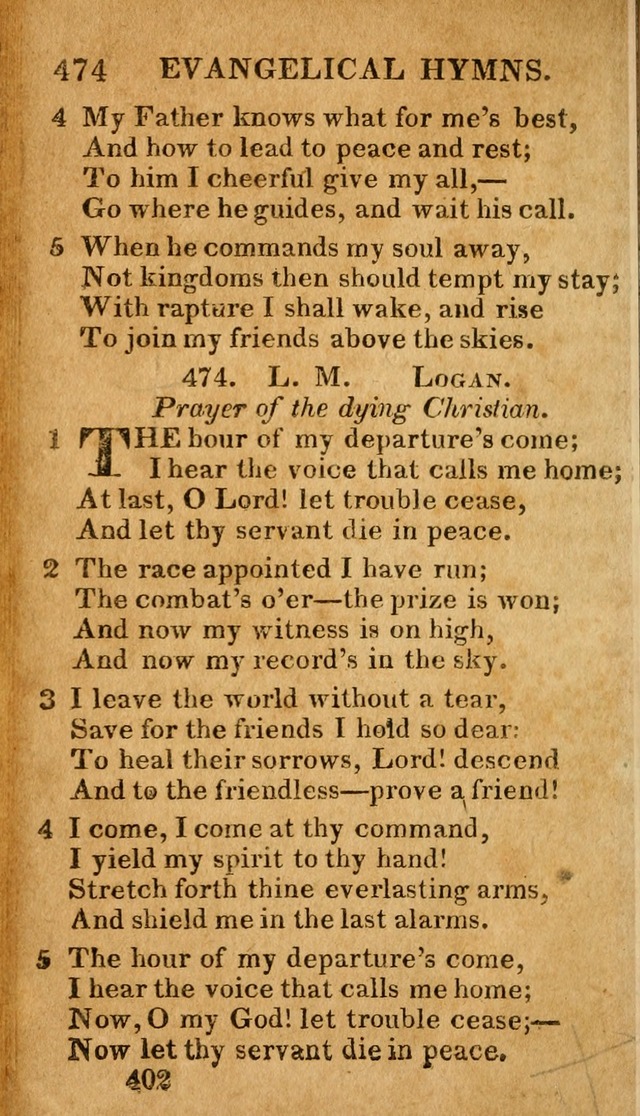 Evangelical Hymns: for private, family, social, and public worship; selected from various authors (3rd ed. enl.) page 402