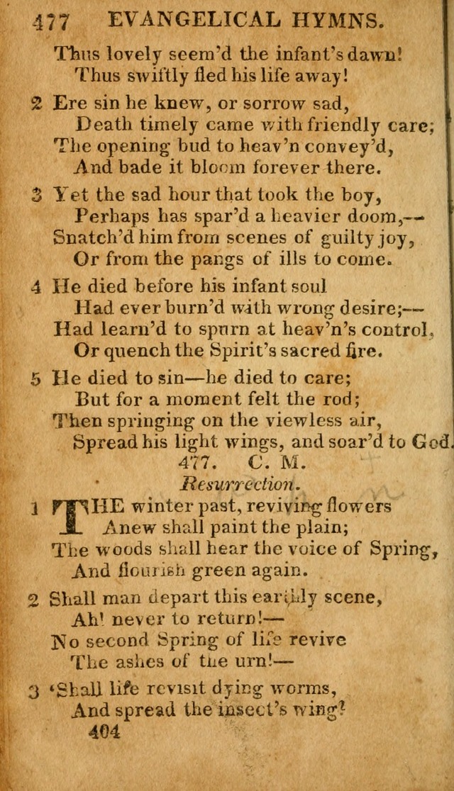 Evangelical Hymns: for private, family, social, and public worship; selected from various authors (3rd ed. enl.) page 404