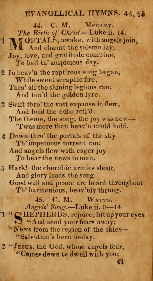 Evangelical Hymns: for private, family, social, and public worship; selected from various authors (3rd ed. enl.) page 41