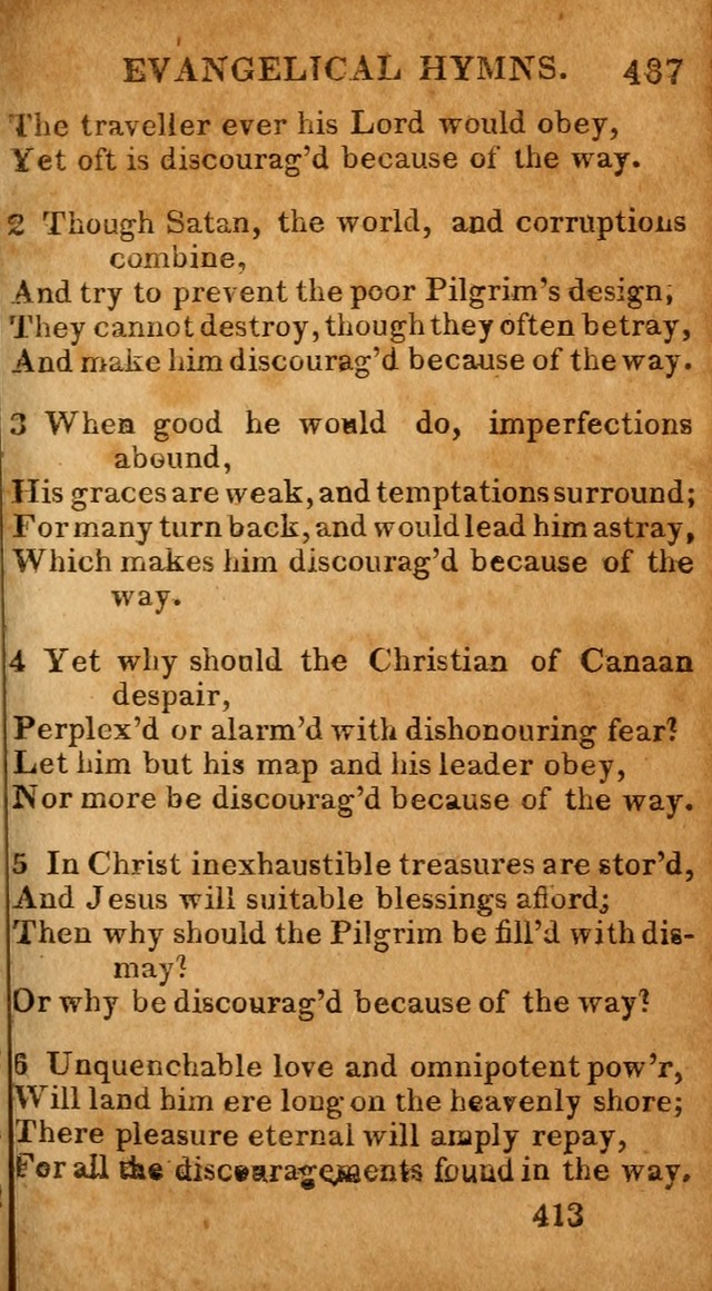 Evangelical Hymns: for private, family, social, and public worship; selected from various authors (3rd ed. enl.) page 413