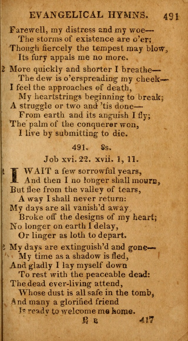 Evangelical Hymns: for private, family, social, and public worship; selected from various authors (3rd ed. enl.) page 417