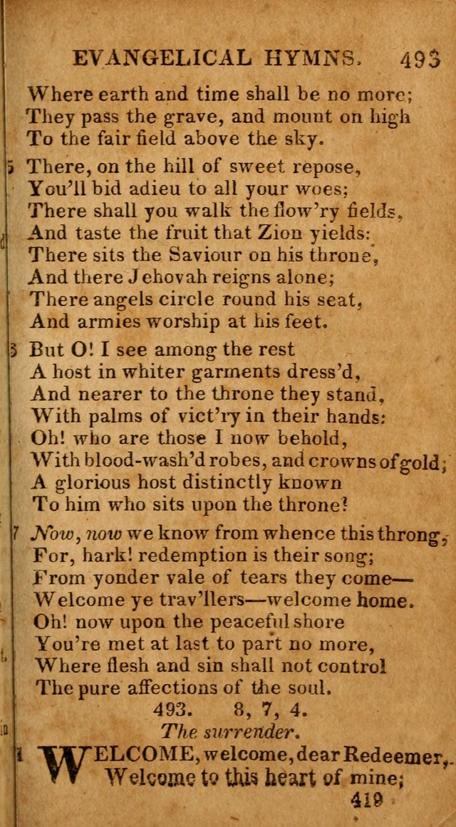 Evangelical Hymns: for private, family, social, and public worship; selected from various authors (3rd ed. enl.) page 419