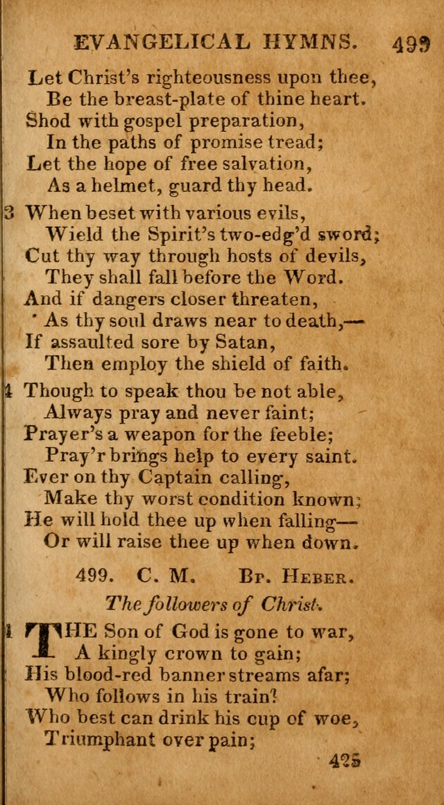 Evangelical Hymns: for private, family, social, and public worship; selected from various authors (3rd ed. enl.) page 425