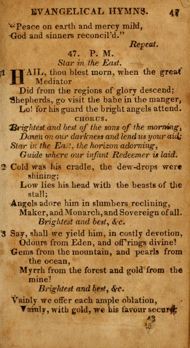 Evangelical Hymns: for private, family, social, and public worship; selected from various authors (3rd ed. enl.) page 43