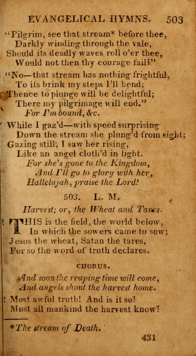 Evangelical Hymns: for private, family, social, and public worship; selected from various authors (3rd ed. enl.) page 431