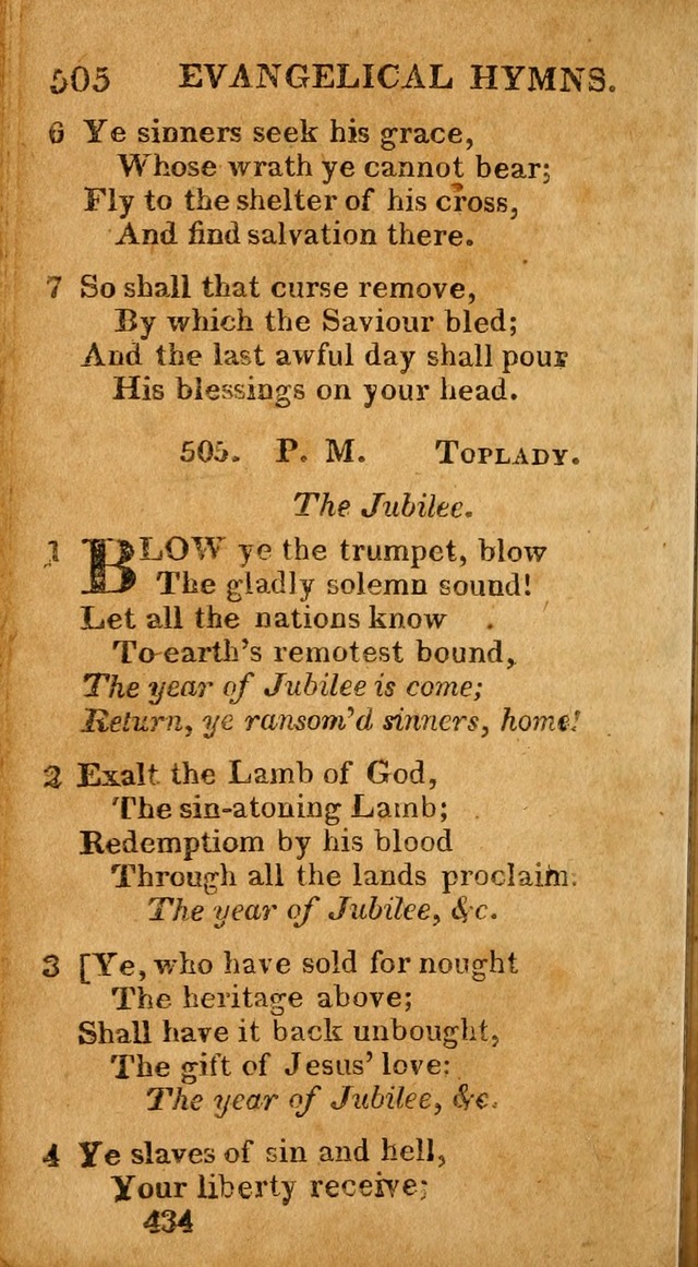 Evangelical Hymns: for private, family, social, and public worship; selected from various authors (3rd ed. enl.) page 434