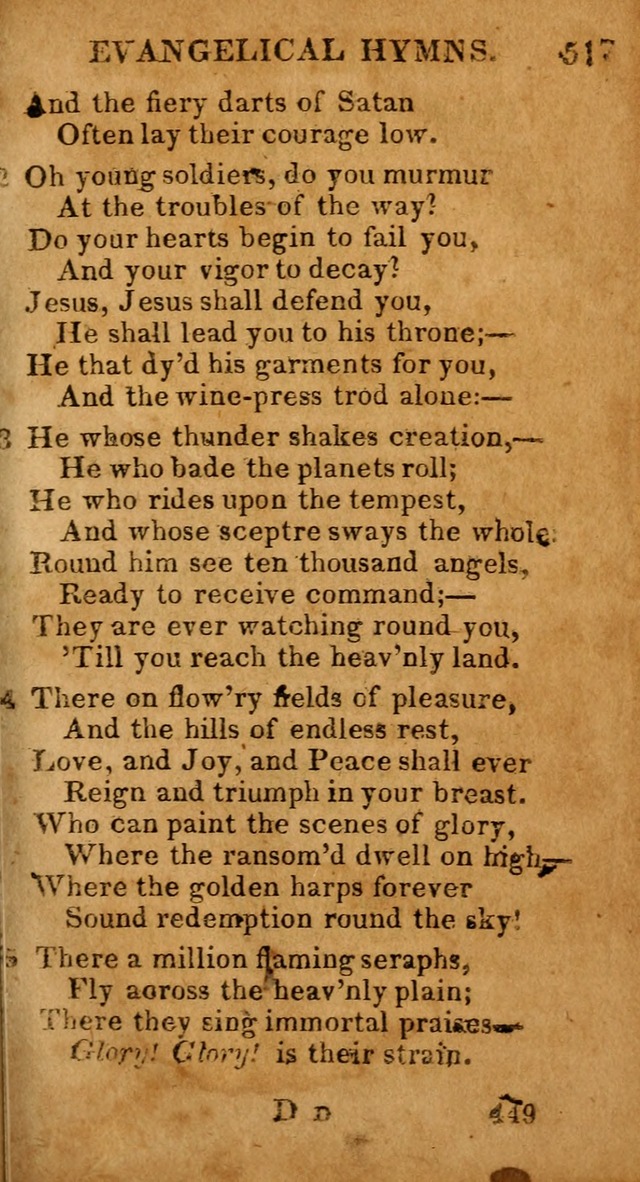 Evangelical Hymns: for private, family, social, and public worship; selected from various authors (3rd ed. enl.) page 449