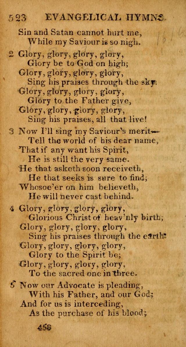 Evangelical Hymns: for private, family, social, and public worship; selected from various authors (3rd ed. enl.) page 458