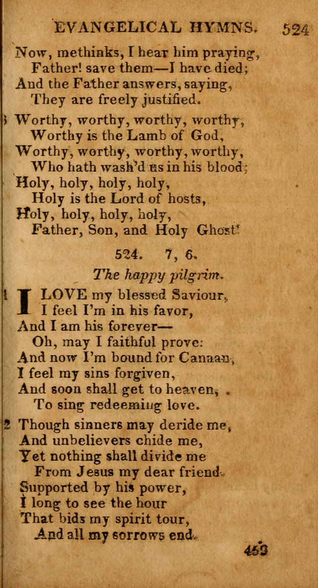 Evangelical Hymns: for private, family, social, and public worship; selected from various authors (3rd ed. enl.) page 459