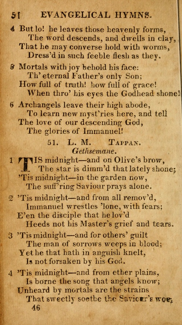 Evangelical Hymns: for private, family, social, and public worship; selected from various authors (3rd ed. enl.) page 46