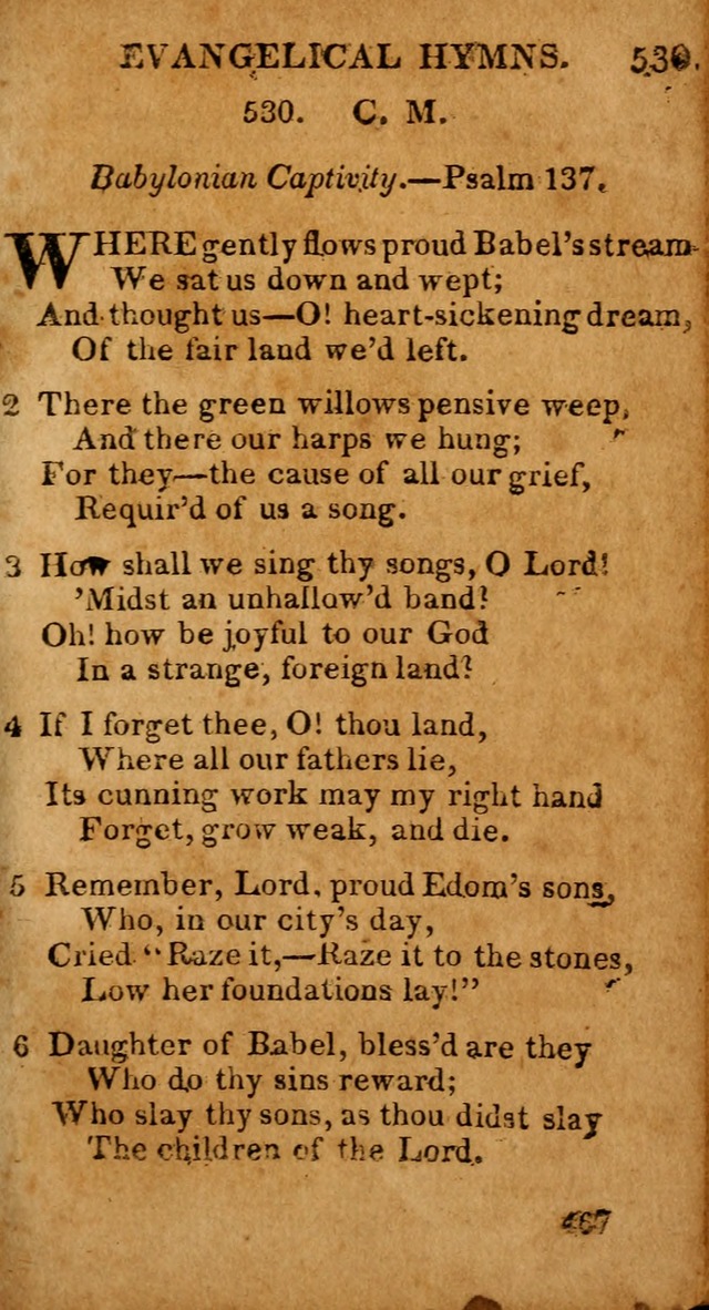 Evangelical Hymns: for private, family, social, and public worship; selected from various authors (3rd ed. enl.) page 467