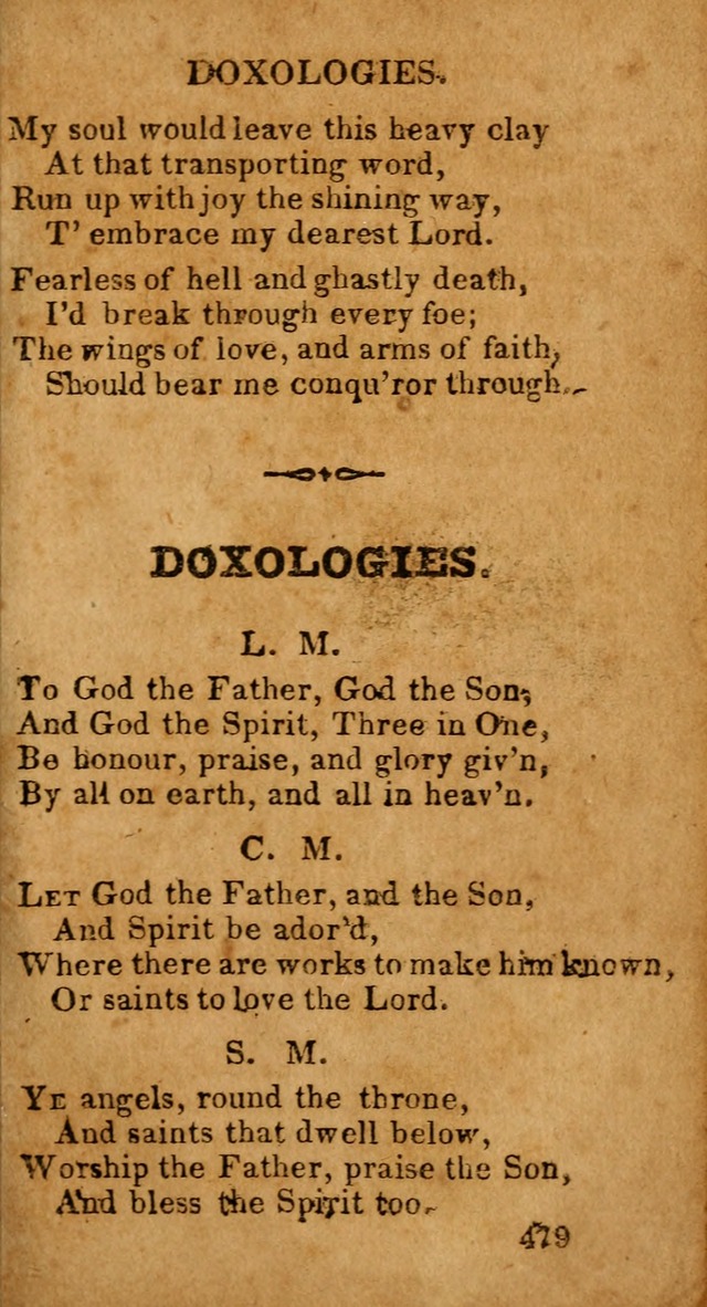 Evangelical Hymns: for private, family, social, and public worship; selected from various authors (3rd ed. enl.) page 479