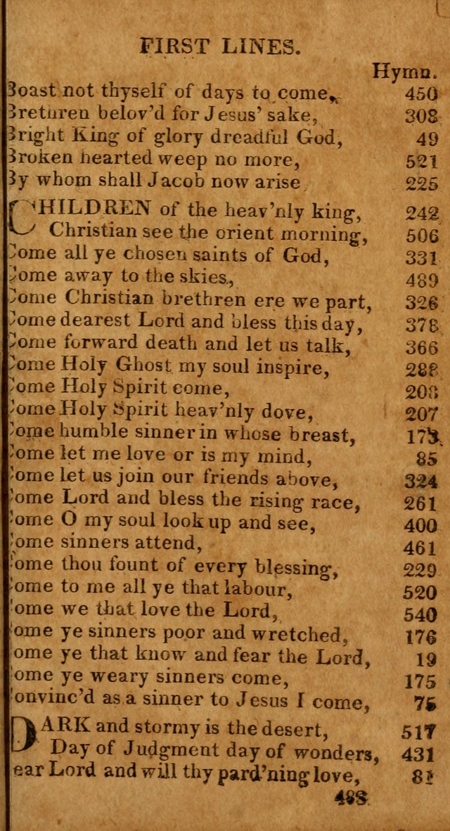 Evangelical Hymns: for private, family, social, and public worship; selected from various authors (3rd ed. enl.) page 483