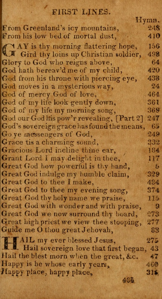 Evangelical Hymns: for private, family, social, and public worship; selected from various authors (3rd ed. enl.) page 485