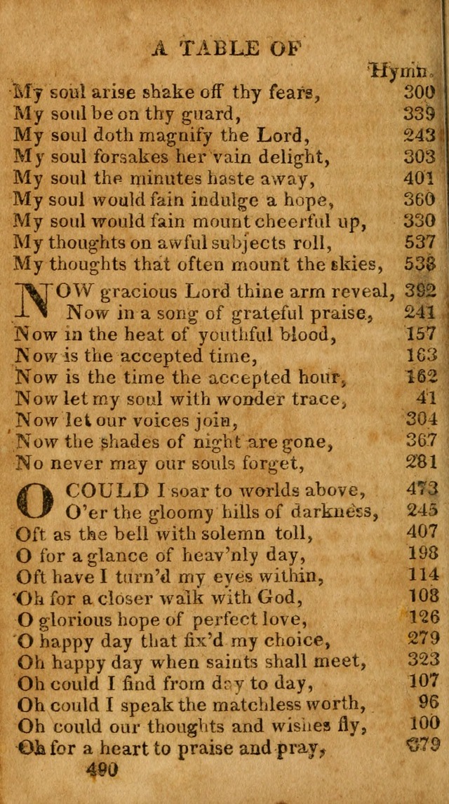 Evangelical Hymns: for private, family, social, and public worship; selected from various authors (3rd ed. enl.) page 490