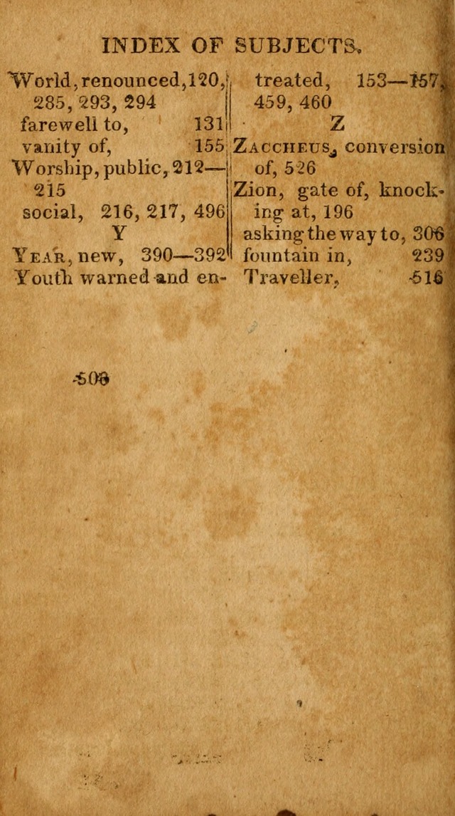 Evangelical Hymns: for private, family, social, and public worship; selected from various authors (3rd ed. enl.) page 506