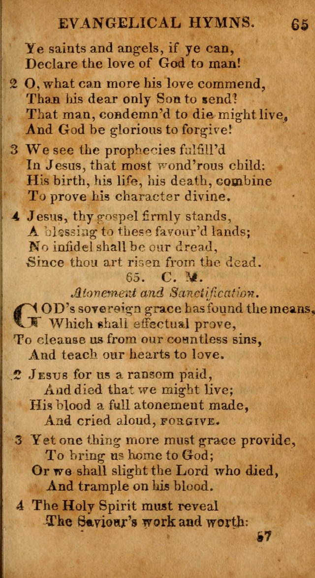 Evangelical Hymns: for private, family, social, and public worship; selected from various authors (3rd ed. enl.) page 57