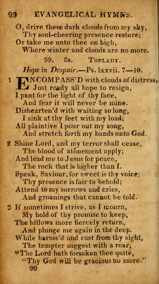 Evangelical Hymns: for private, family, social, and public worship; selected from various authors (3rd ed. enl.) page 90