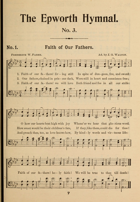 The Epworth Hymnal No. 3: For use in Young People